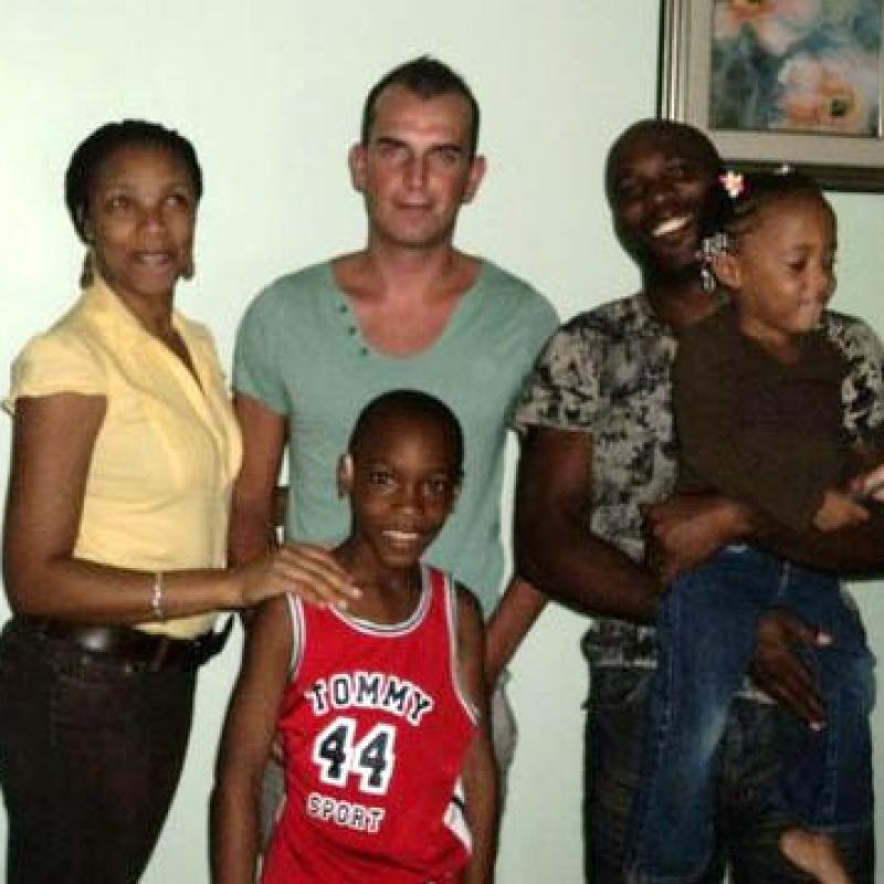 With my host family With my host family